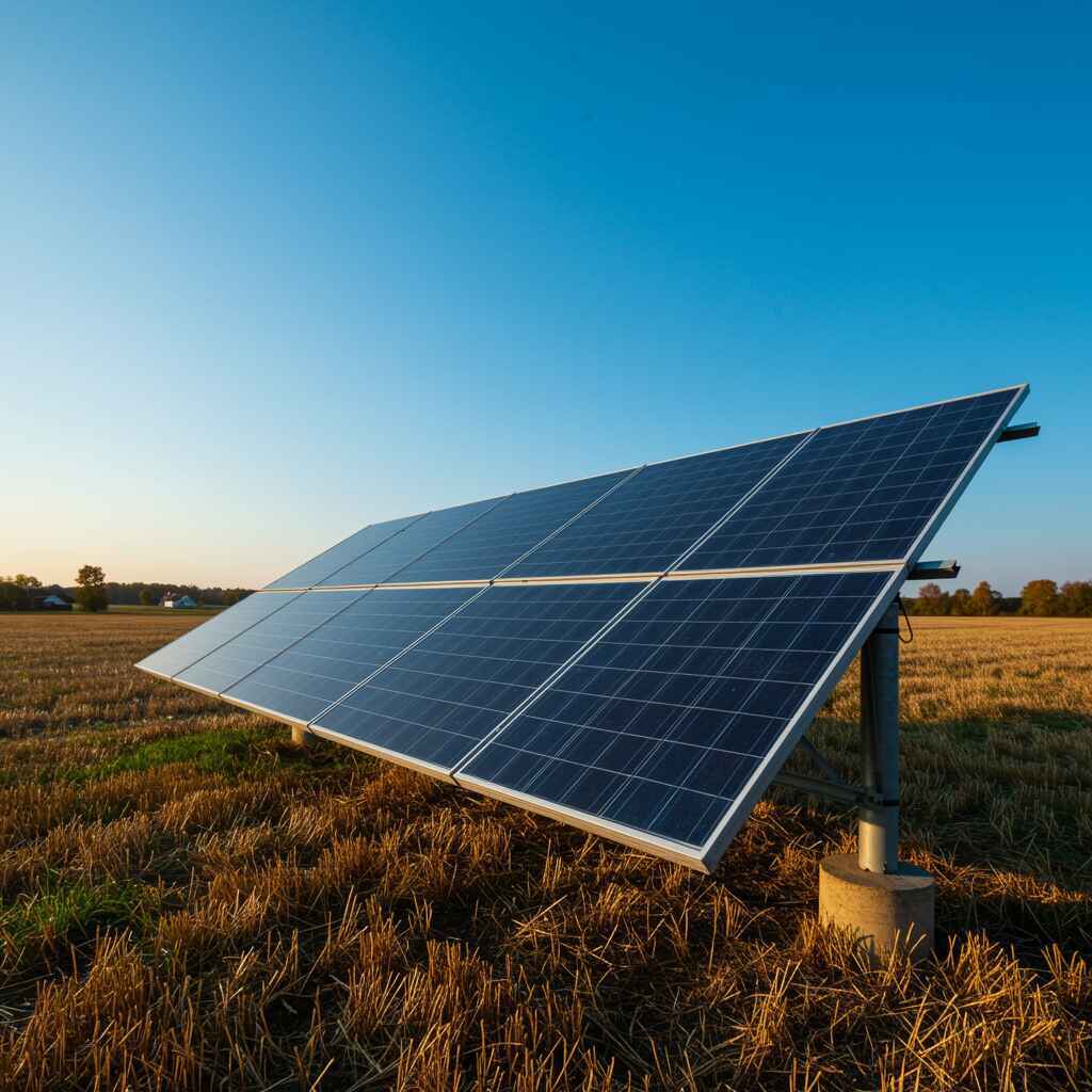 exploitation agricole panneaux solaires